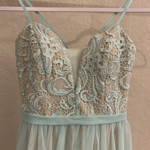 Light Blue Prom / Special Occasion Dress - Long - Picture 3 of 5